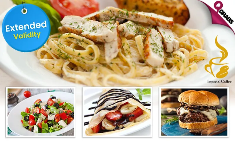 Pasta, Salads, Wraps, Crêpes & More for Take Away & Delivery at Royal Plaza Mall, Al Sadd!